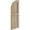 Ekena Millwork Riverwood 2 Equal Flat Panel w/Quarter Round Arch Top Faux Wood Shutters, 15W x 86H, 71 Low Side, PR SHUFPQ15X86RWPR - alternate 8